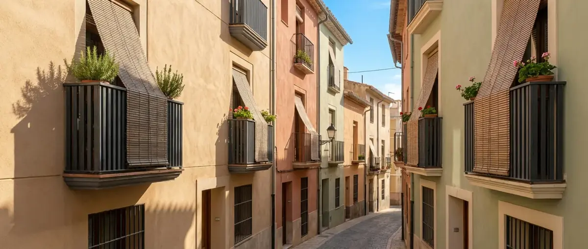 Residential street view in Alicante, Spain — local pest control area